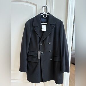 Banana Republic Classic Black Pea Coat